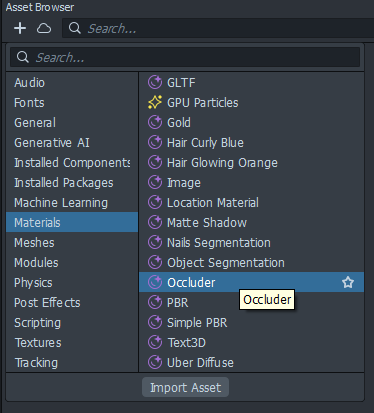Material Occluder